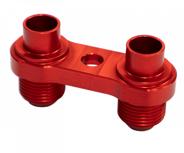 Mosselman Oil Line Adapter Kit AN8, Red